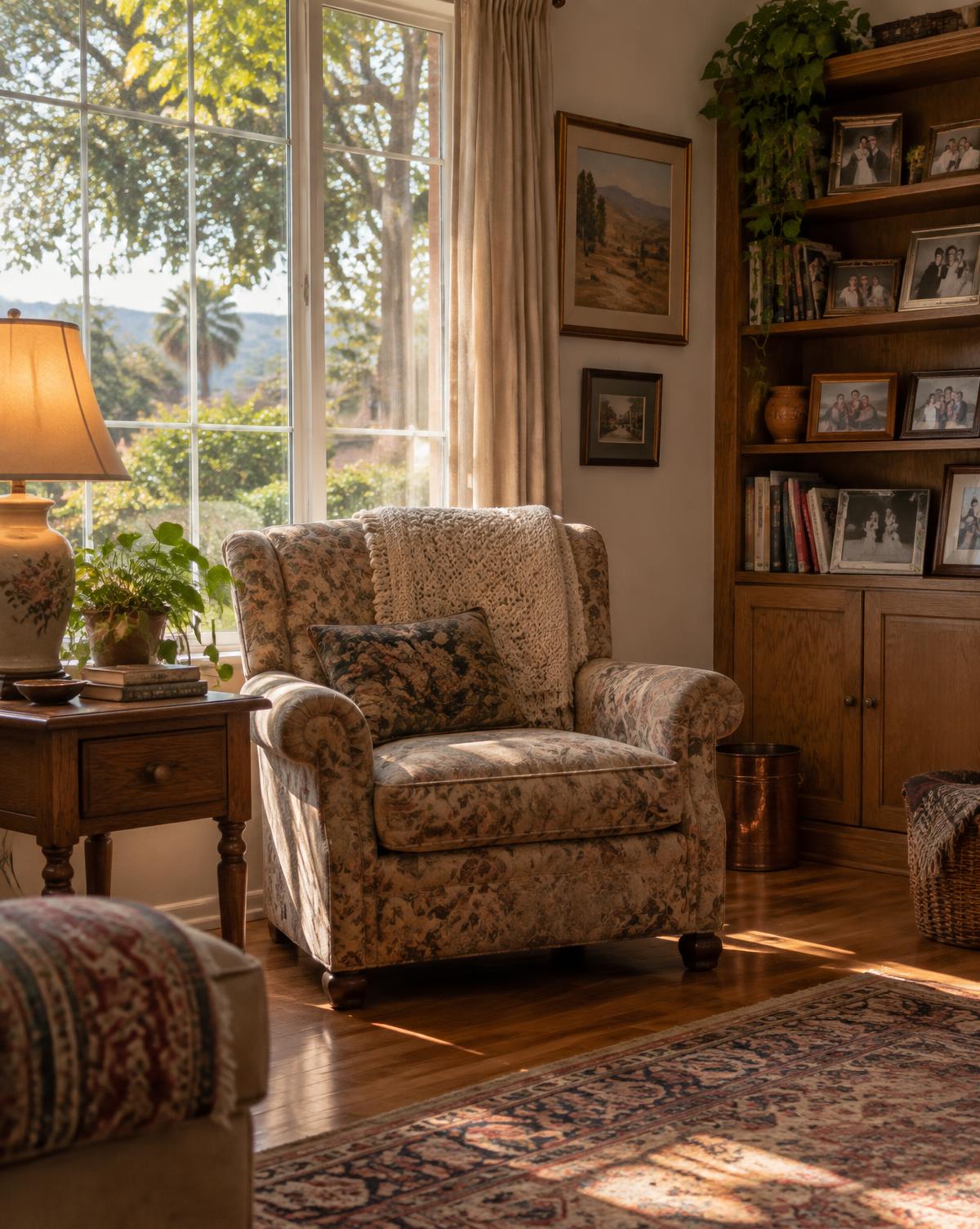 Warm, lived-in Bay Area home interior